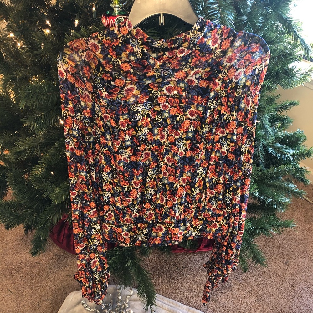 FREE PEOPLE Mesh Crop Top